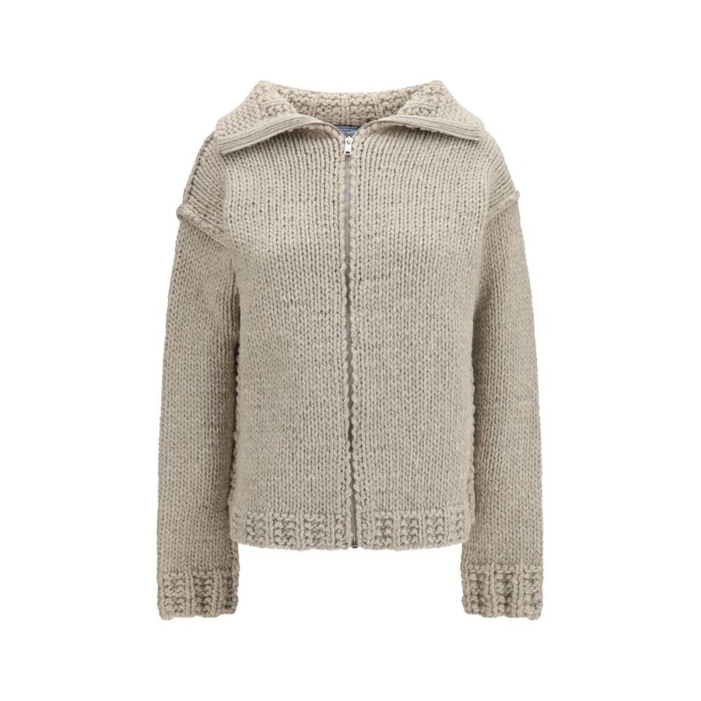 Prada Women Wool Zip Cardigan